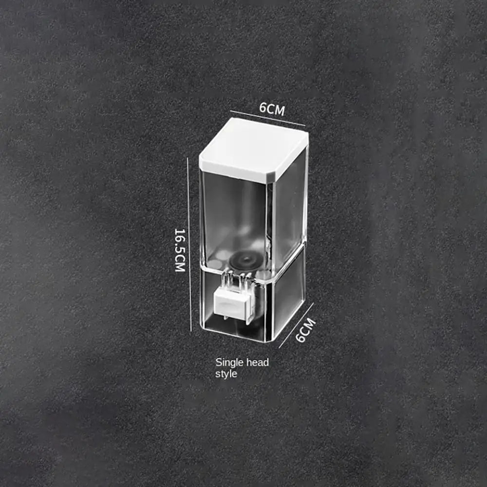 Bathroom Non-punching Manual Press Soap Dispenser Wall Hanging Traceless Paste Disinfectant Bottle Transparent Soap Dispenser