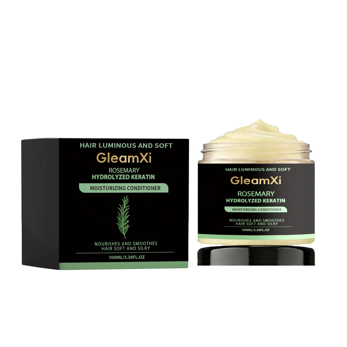 Rosemary Hair Growth Shampoo/Conditioner/Essential Oil Hydrolyzed Keratin Natural Extract of Rosemary Nourishes Regenerates Hair