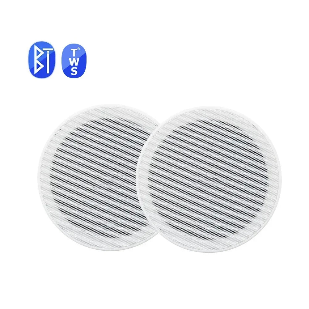 6inch Bluetooth Ceiling Speaker Home Theater Sound System Build-in Class D Amplifier Stereo Loudspeaker for Residential Hotel