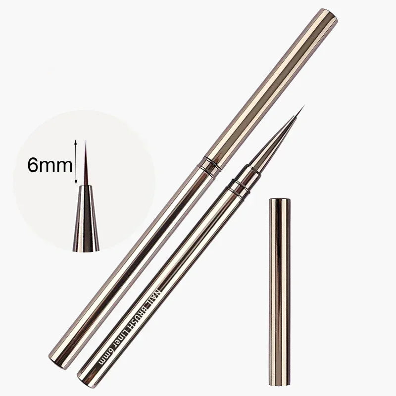 Nails Art Brush Pen 3D Tips Pattern Phototherapy Acrylic UV Gel Extension Builder Coating Painting Liner Brushes Manicure Tools