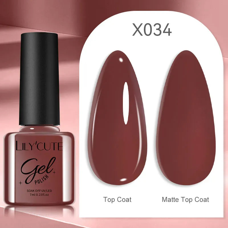 LILYCUTE 7ml Gold Coffee Cat Magnetic Gel Nail Polish Autumn Winter Nails Ultra Shine Moonlight Semi Permanent UV Gel Soak Off