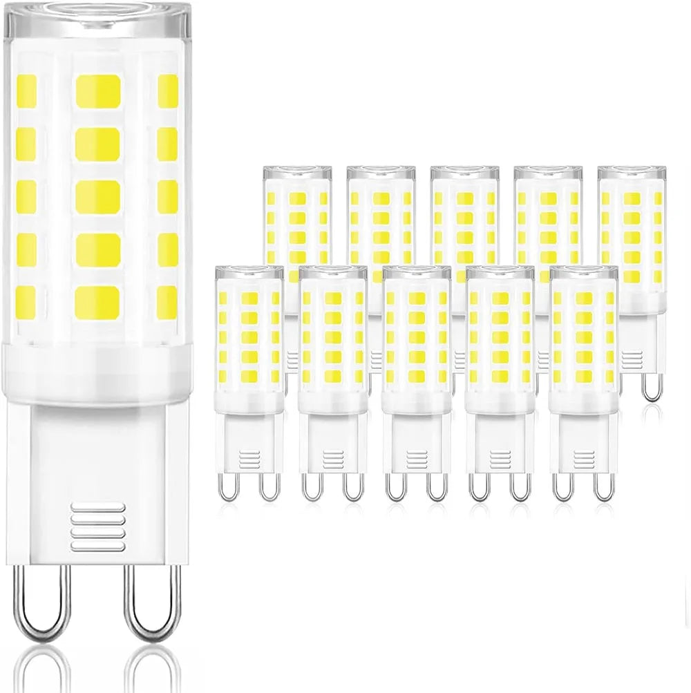 10Pcs G9 LED Lamp Brightest AC220V 230V 240V 7W Ceramic SMD 2835 LED Bulb Warm/Cool White Spotlight Replace Halogen LED Lighting