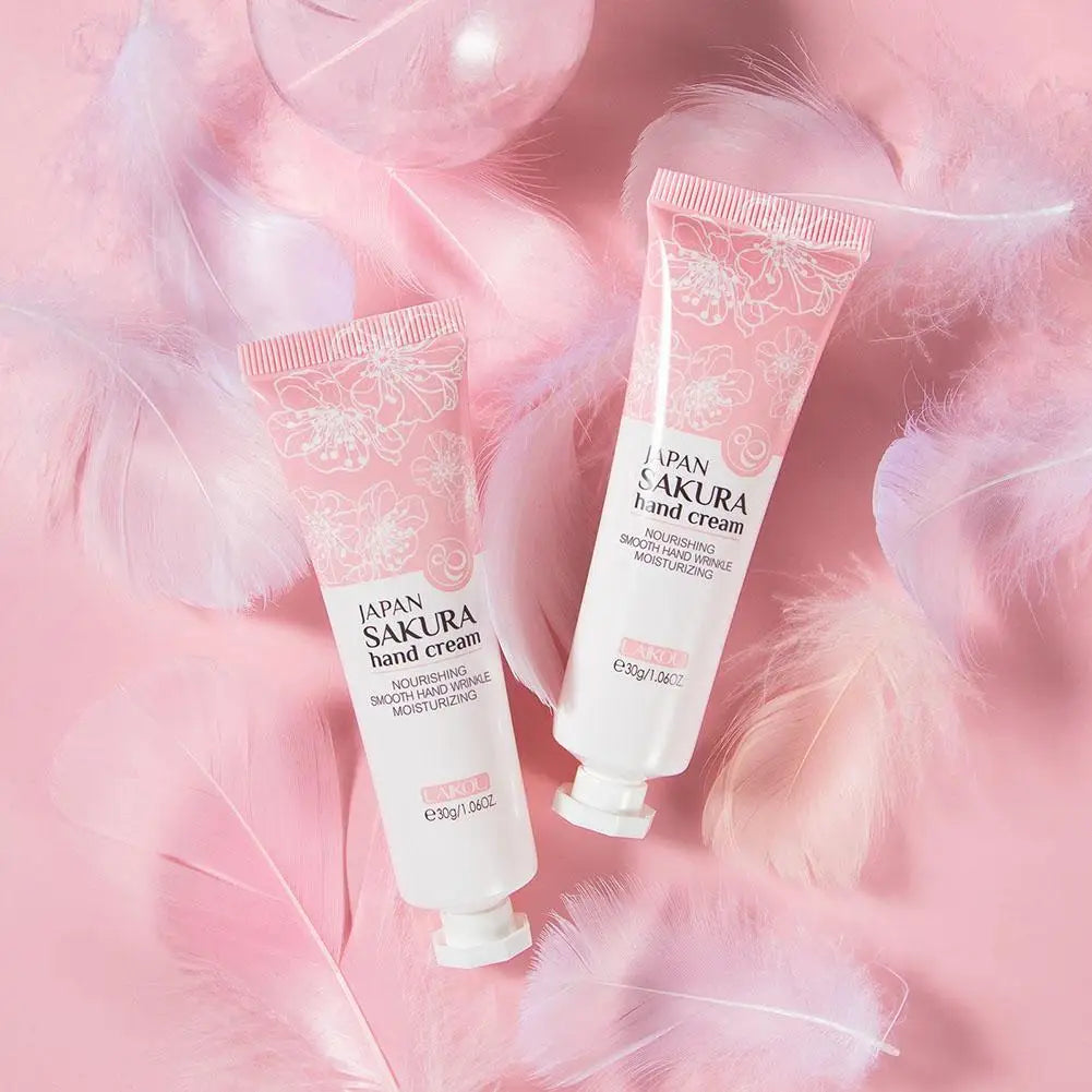Sakura Hand Cream Whitening Wrinkle Removal Anti-crack Moisturizing Skin Care Cracked Repair Products Repair Hand Gream
