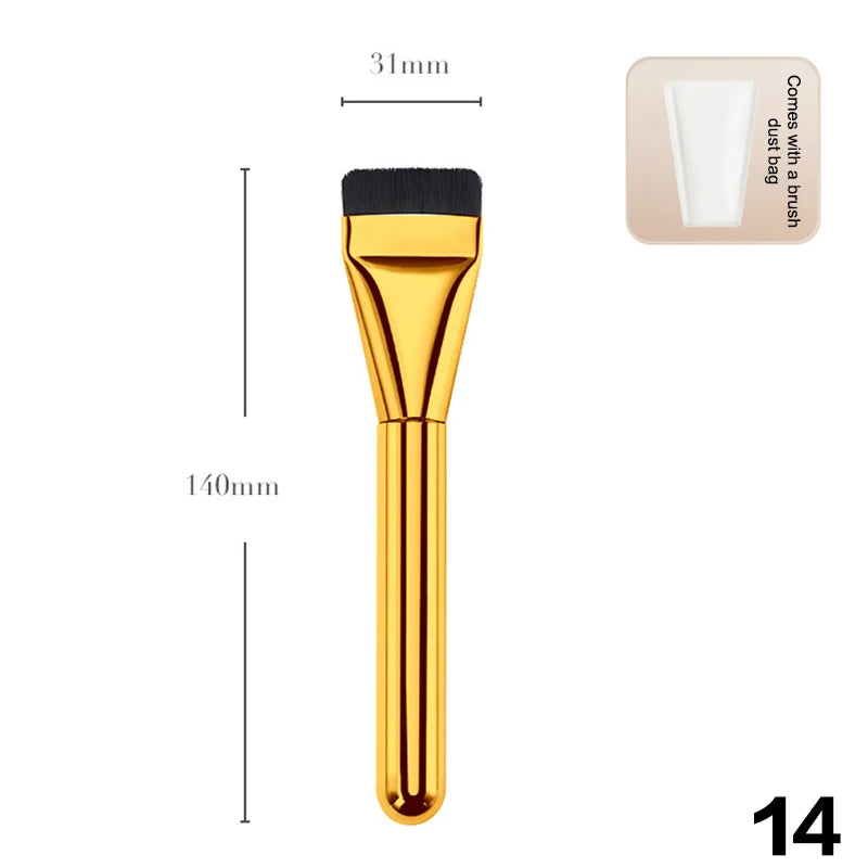 Ultra Thin Foundation Brush Lightweight Face Contour Brush Flat Contour Brush Blending Foundation Cream Makeup Brushes Beauty