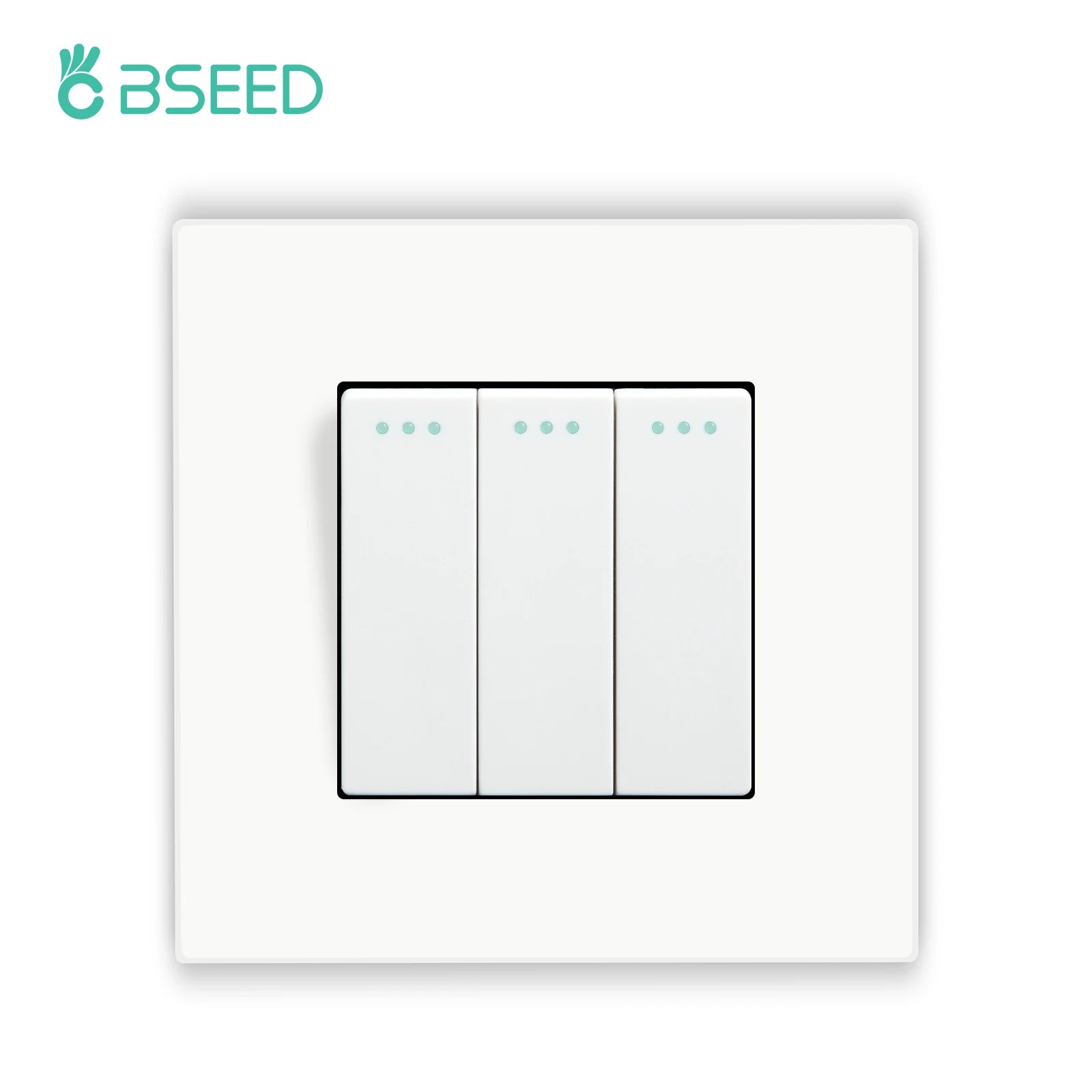 BSEED EU Wall Sockets Type-C USB Power Sockets Double Electric Sockets Triple Outlets Plastic Frame Germany Socket With Dual USB
