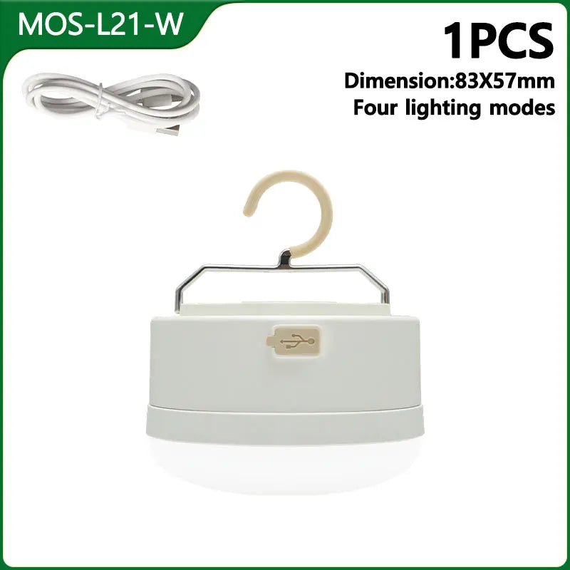 MOSLIGHTING Outdoor LED Camping Light 4 Modes MiNi Portable Hang Tent Lamp USB Rechargeable Portable Waterproof Emergency Light