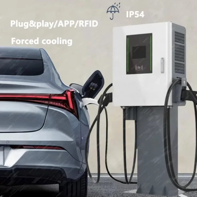 Customized GB/T Column-mounted & Wall-mounted DC EV Charger 30kW 60kW Electric Vehicle Fast Charging Pile EV Charging Station