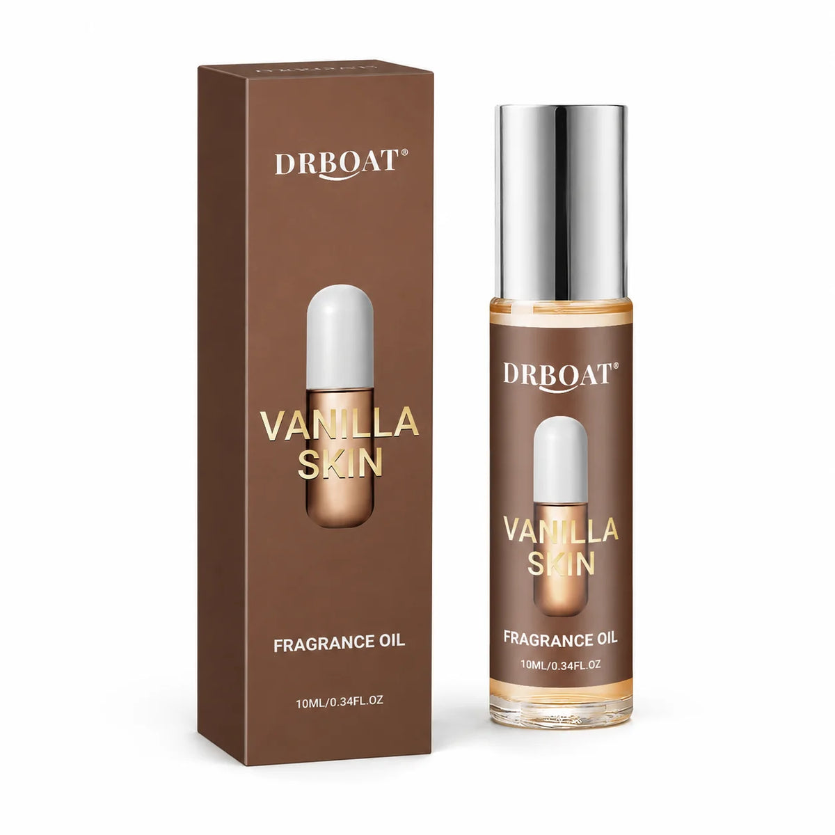 10ML Vanilla Roll-On Pheromone Oil - Portable Fragrance Oil, Sweet Vanilla Milk Gourmand Scent Eau De Toilette for Dating