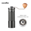 Professional Manual Coffee Grinder Upgrade All-metal Body  Anti-slip Design Portable Grinder Burr Inside