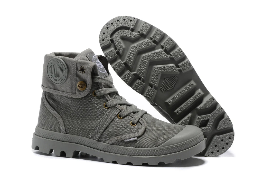 Original PALLADIUM Pallabrouse Green Sneakers Turn Men Women Workwear Ankle Boots Canvas Casual Shoes Walking Shoes Eur39-45