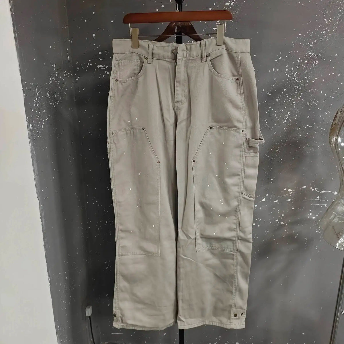 PFNW 2025 Autumn Men's Jeans Loose Long Pants Korea Fashion High Street Solid Color Male Wide Leg Trousers 28W9729