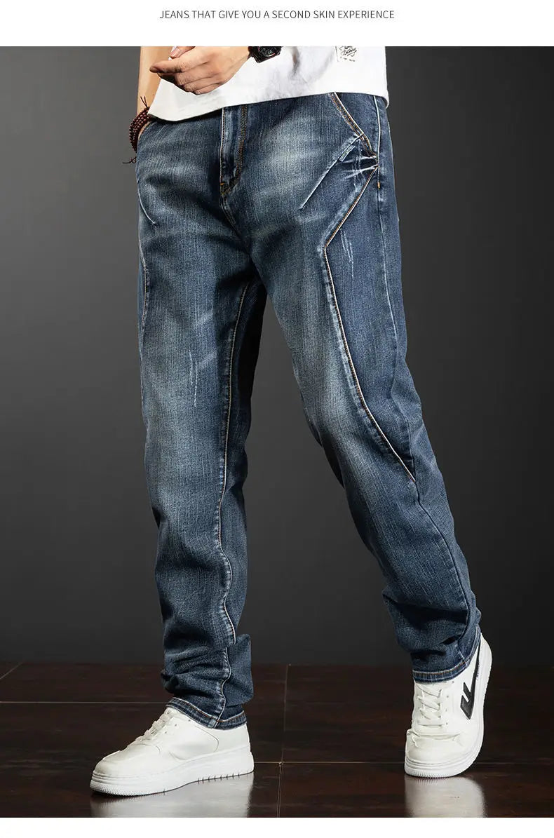 High Quality Summer Thin Denim Jeans Casual Full Length Pants Cargo Men's Clothing Jeans for Men Designer Streetwear Trousers