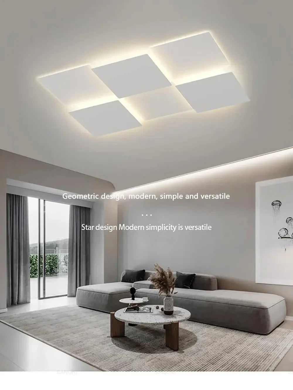 Modern LED Ceiling Chandelier Lamp For Living Dining Room Bedroom Balcony Home Decor Indoor Intelligent Lighting Fixture Lustre