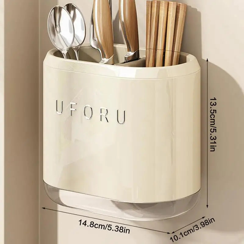 Kitchen Storage Box,Wall Space Utilization For Living Room. Wall-Mounted Chopstick Holder,Utensil Rack,Kitchenware Organizer,