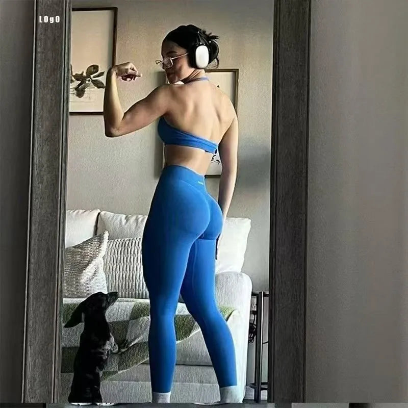1DF-0LO 1YNE-0GO Women Impact Yoga Leggings, Seamless Butt Lifting Athletic Pants for Gym Running Training