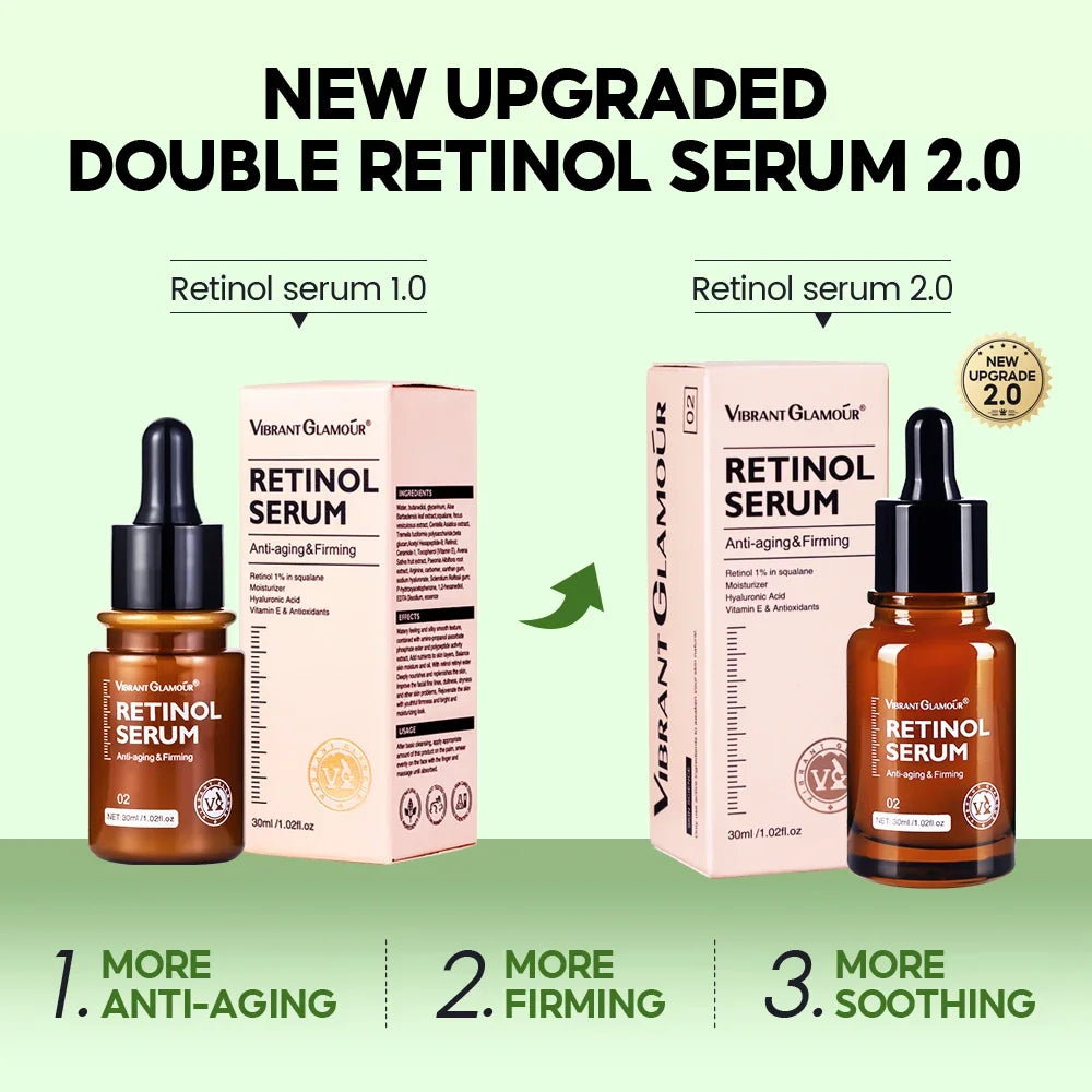 VIBRANTGLAMOUR 10PCS Retinol Face Serum Moisturizing  Essence