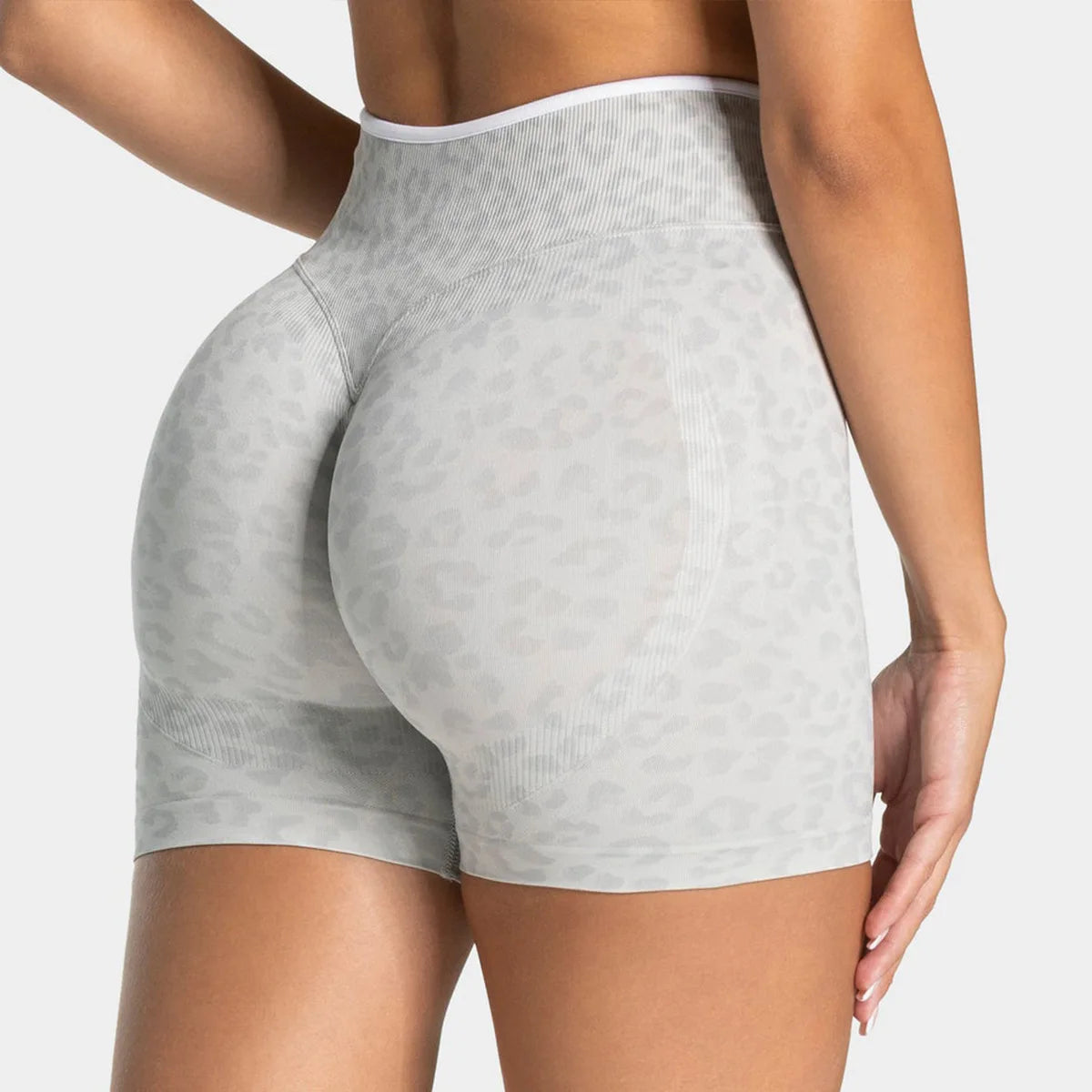 LOGO Quick-drying Seamless High Elastic Abdominal Tinting High Waist Hip-lifting Tight Outer Wear Running Slim Yoga Shorts