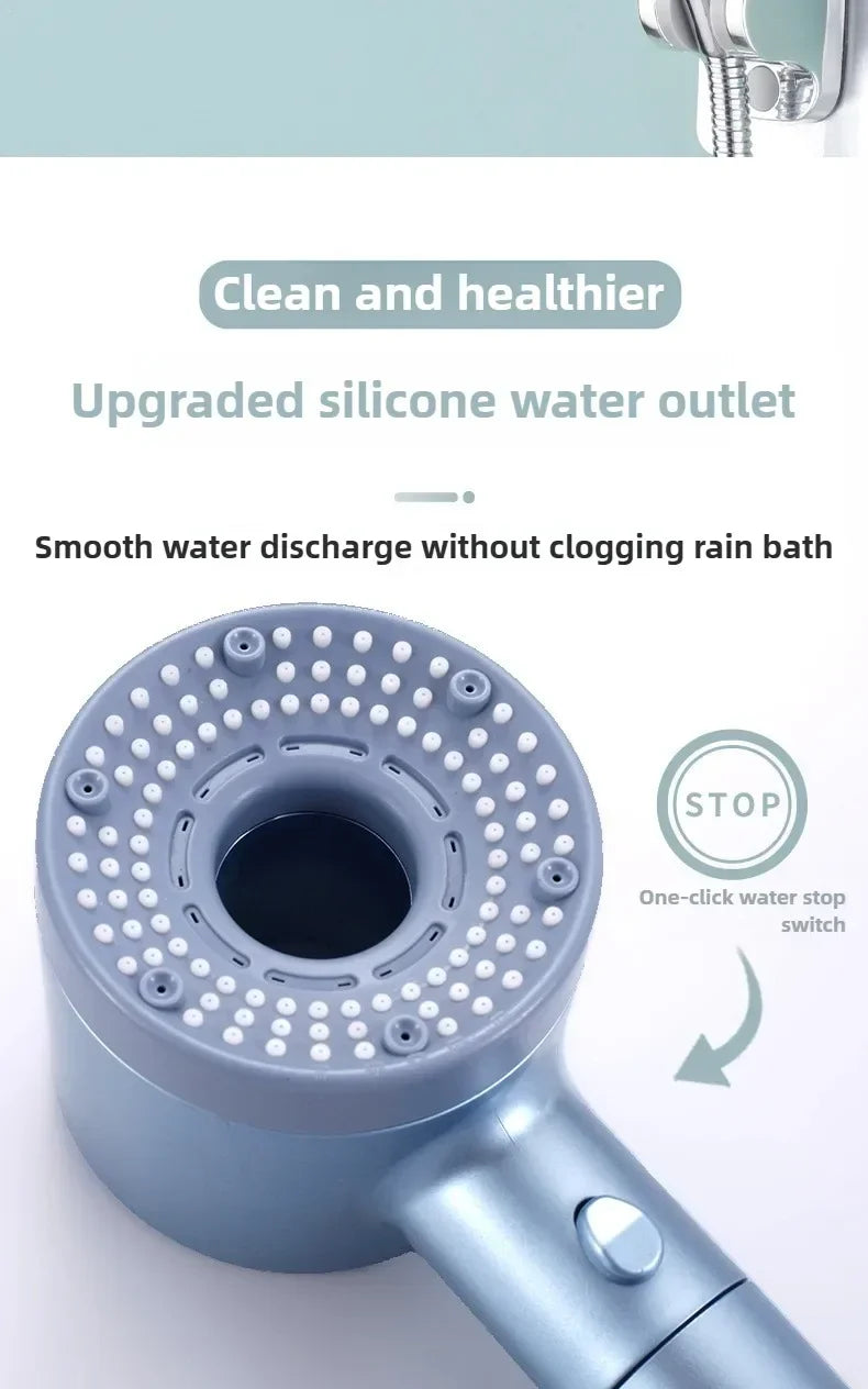 5 Modes Shower Head High Pressure Showerhead Portable Filter Rainfall Faucet Tap Bathroom Bath Home Bathroom Accessories