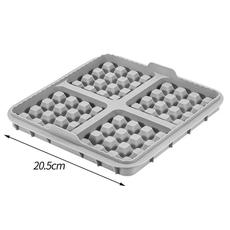 Square Waffle Maker Mold for Air Fryer, Non-Stick Baking Tray Compatible with 4-7QT,for Belgian Waffles,Pancakes,Dishwasher Safe