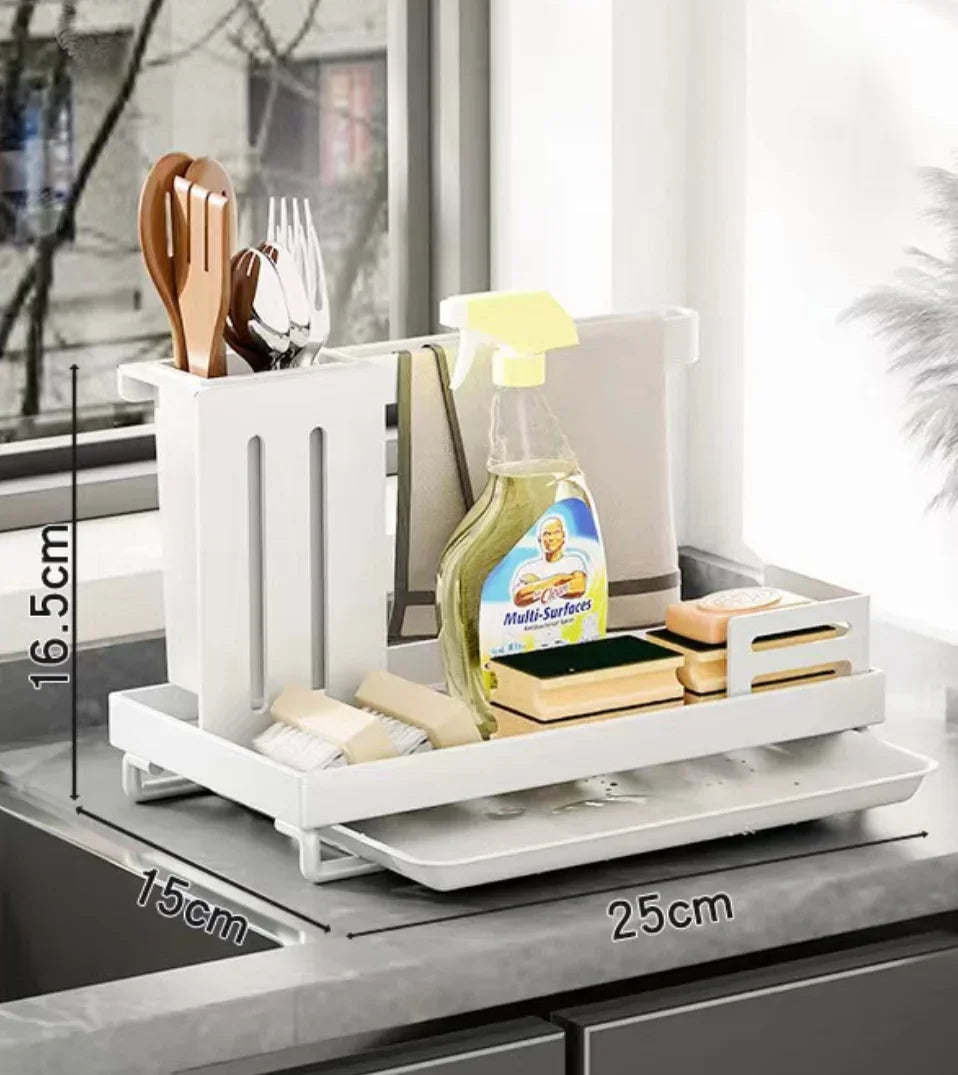 Kitchen Sink Stand Sponge Holder Dish Drainer Organizers Storage Accessories Shelf Storage Organizer Dish Drying Rack Gadgets
