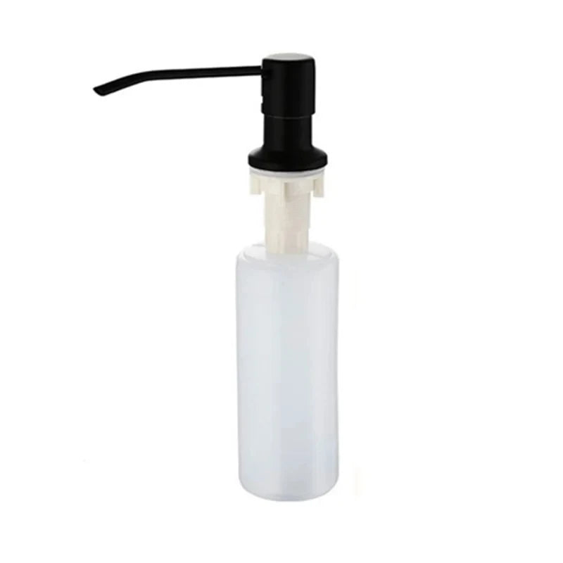 350ml Stainless Steel Sink Soap Dispenser Liquid Soap Bottle Manually Pressing Soap Lotion Dispenser Kitchen Accessories Funnel