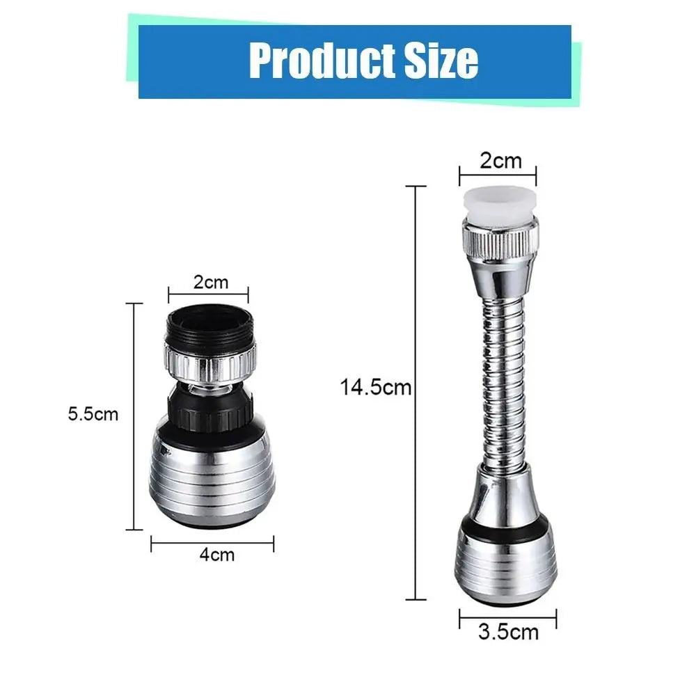 1Set Booster Nozzle Extender 360 Degree Faucet Water Saver Universal Rotating Bubbler Dual Mode Bathroom Kitchen Tools