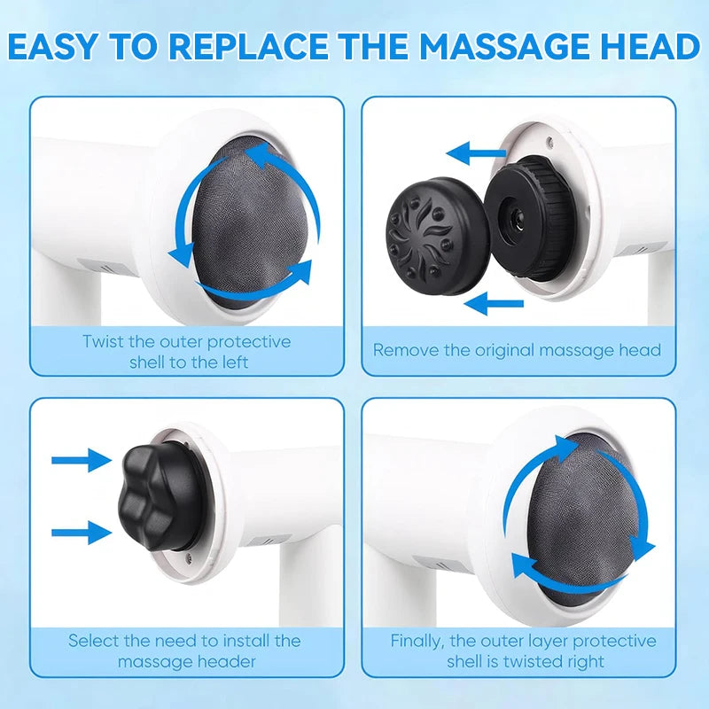 Wireless Massage Gun Body Massager Neck Back Neck Shoulder Body Sculpting Machine Fat Pushing Cellulite Slimming Massage Device