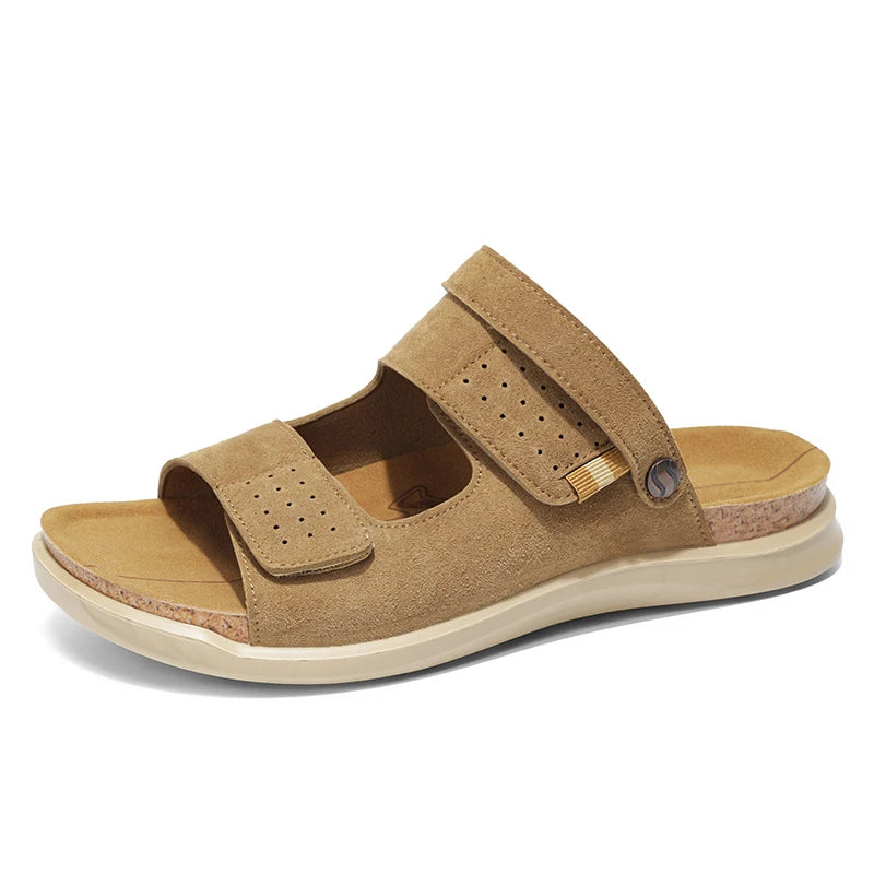 Men's high quality Casual sandals Summer breathable lightweight outdoor beach shoe Slip on walking Daily wear double-use sandals