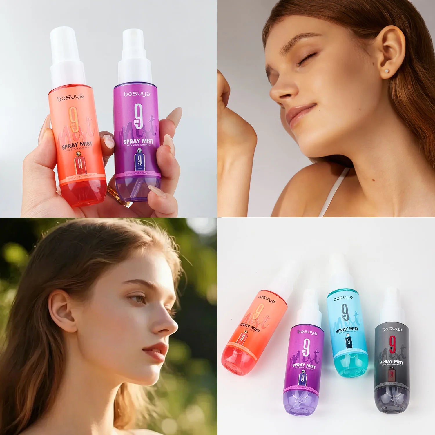 4PCS fresh fragrance spray set, lasting fragrance, mild and non irritating, suitable for daily use and before dating