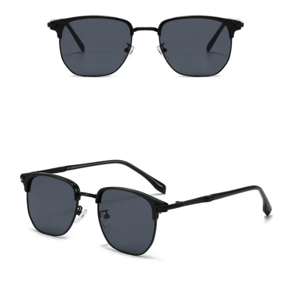 Sun Glasses Elegant Uv400 Eyewear Vintage Half Frame Sunglasses  Fashion Sunglasses For Travel Driving Outdoor