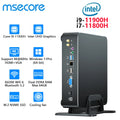 MSECORE Intel I9-11900H Mini PC Windows 11 Gaming Desktop Computer Portable PC Office HTPC Barebone System NVME 4K WIFI6E BT5.3