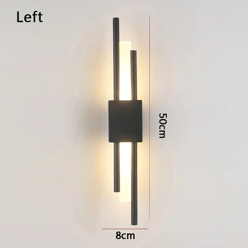 Modern luxury LED wall lights, living room, bedroom, staircase, background wall decoration, wall lights, bedside study lights