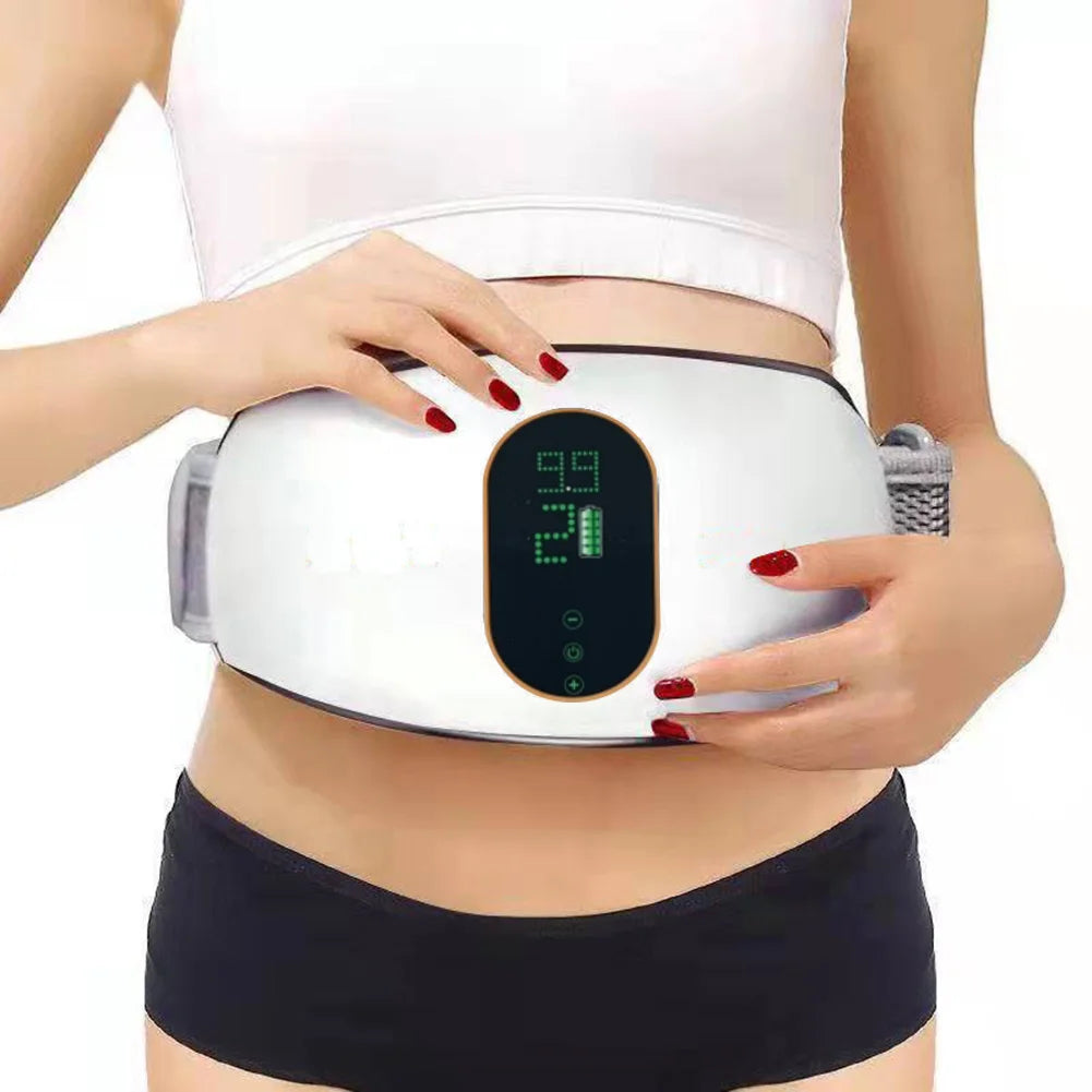 EMS Abdominal Slim Massager Electric Waist Trainer Fat Cellulite Burner Belt Vibration Muscle Massage Slimming Pulse Weight Loss