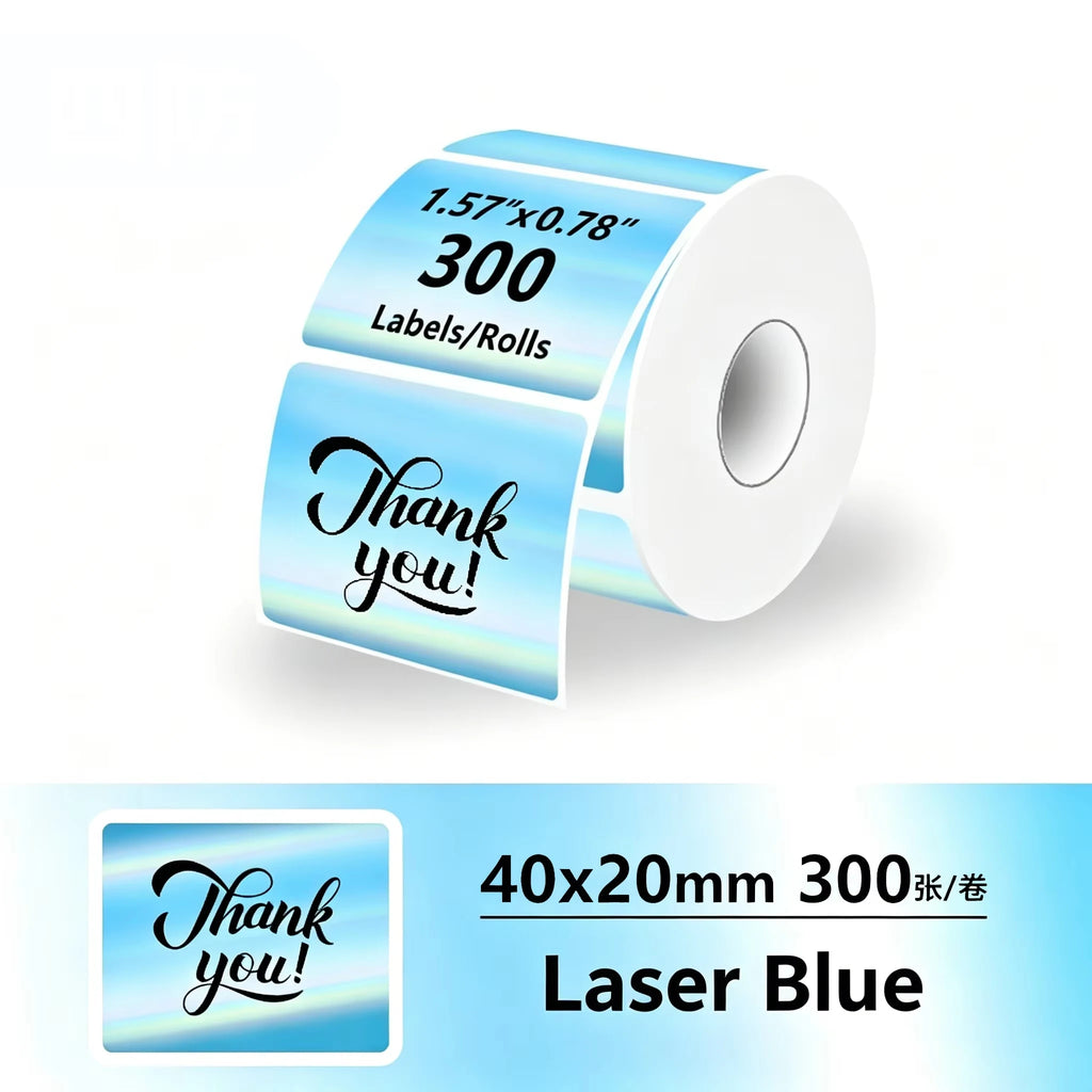 20-50mm White Thermal Label Sticker Compatible for M110 M220 M200 Marklife P50 E210 Munbyn Nelko PM220 MiniPrinter