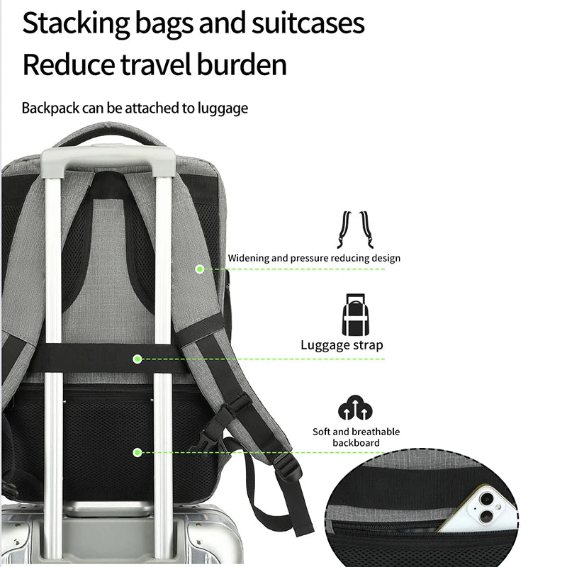 Multi Functional Travel Backpack for Women, Waterproof, Large Capacity, Dry Wet Separation, Commuting, Business Trip, Computer L