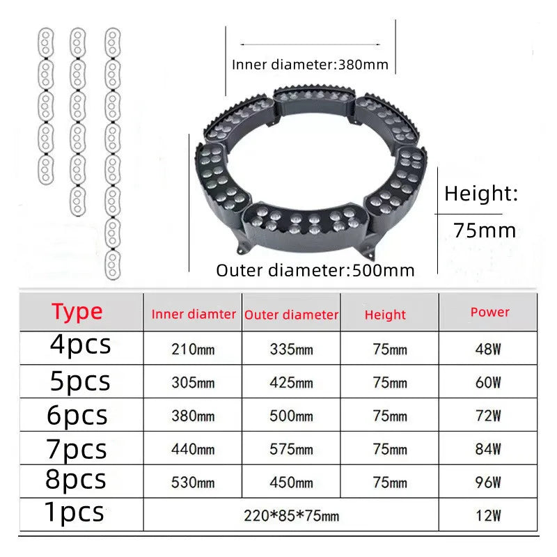 1PCS 12W LED Landscape Tree Light Outdoor Spotlight AC220V DC24V High Power Gazebo Tree Column Garden Illumination