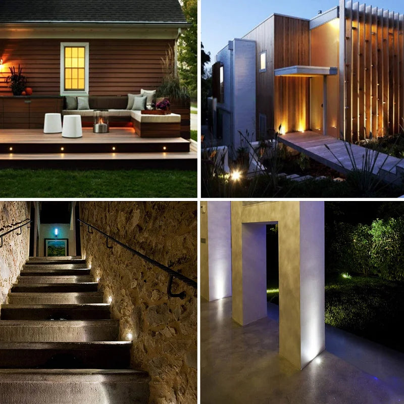 IP68 Waterproof Led Underground Light Outdoor Terrace Spot 12V RGB Garden Decoration Dimmable Recessed Floor Deck Lamp 3W DMX512