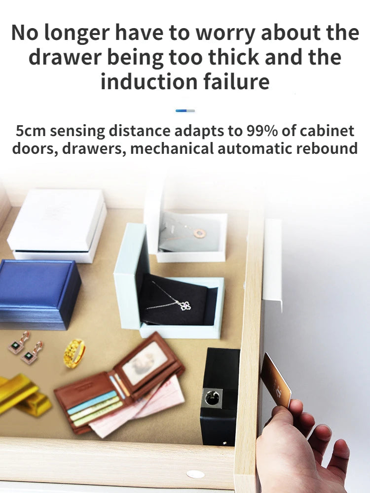 Smart Cabinet Door Lock Keyless Invisible Electronic Lock IC Card TTlock App Unlock Cabinet Locker Furniture Drawer Smart Locks