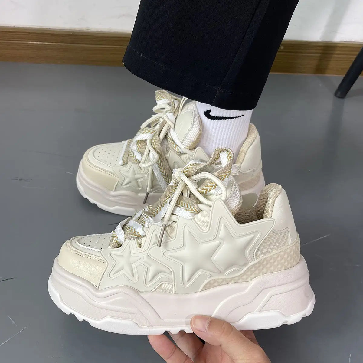 Fashion Platform Increased Bread Men's and Women's Autumn and Winter New Couple Sports Casual Shoes for Woman Sneaker