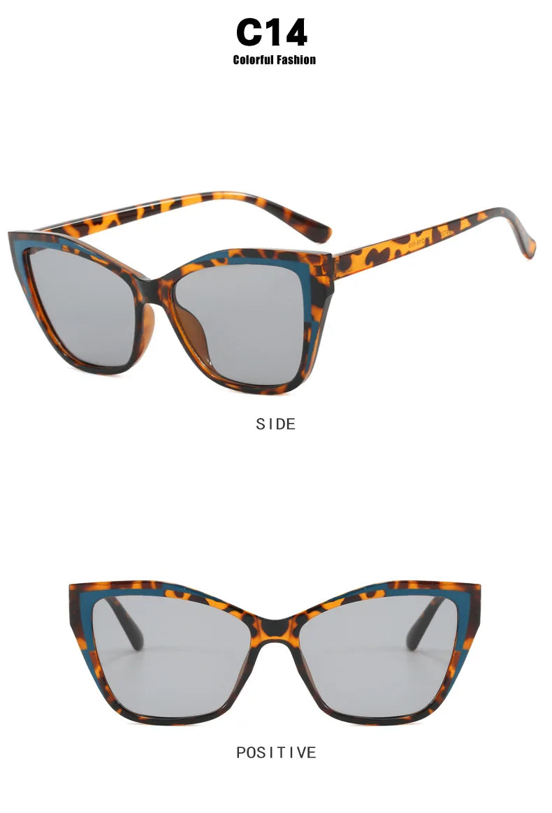 Vintage Brand Designer Cat Eye Glasses Blue Light Blocking Glasses Women Spectacle Computer Eye Protection Glass Unisex Lentes