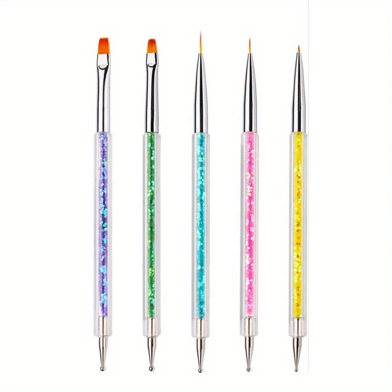 Nails Art Dotting Pen Nails Brushes for Nails Art Accessories Tools Kits Nail Supplies for Professionals Manicure Set