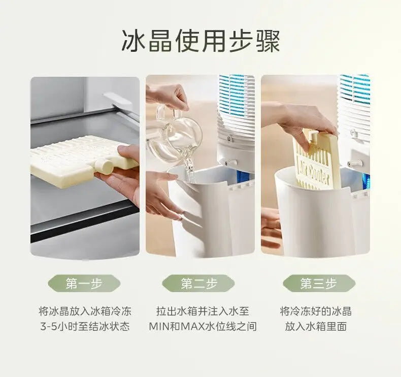 Home Cooling Fan: Evaporative Water Air Conditioner, Cooling Air for Bedroom