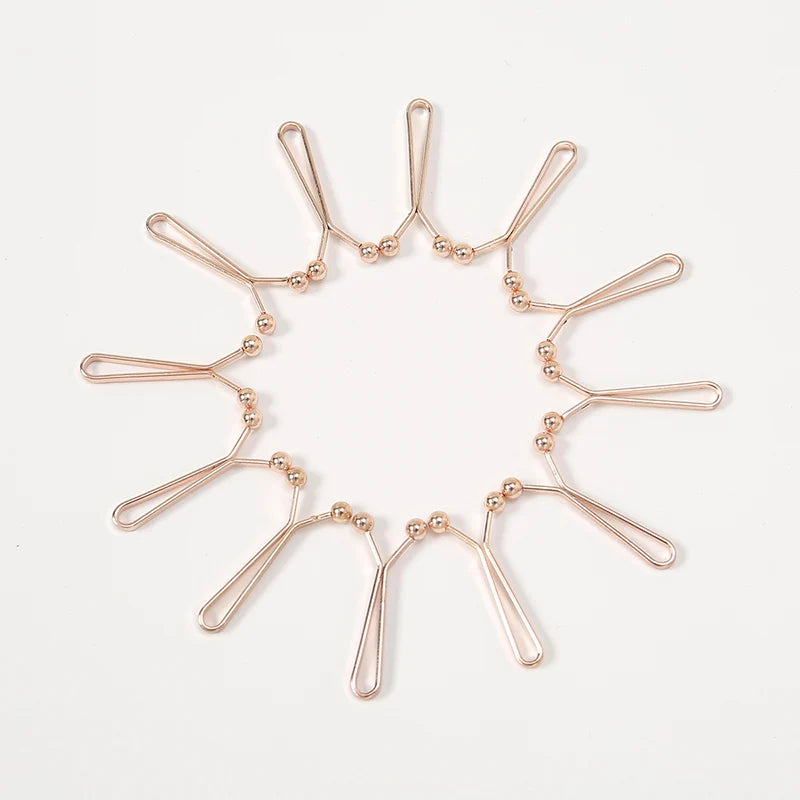 12pcs Women's Scarf Clips Hijab Pins Silk Scarf Pins U-Shaped Brooch Pins Jeans Skirts Detachable Buckle Adjustable Sleeve Clip