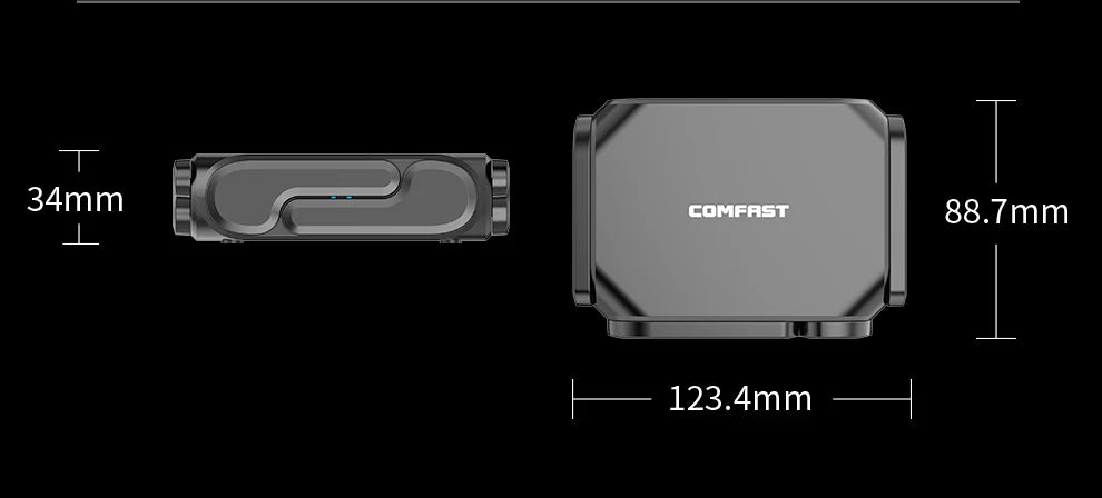 COMFAST BE3600 WiFi7 Portable Mesh Router Dual 2.5G Port 3570Mbps Dual Band USB3.0 Type-C Power Gaming Wireless WiFi Router
