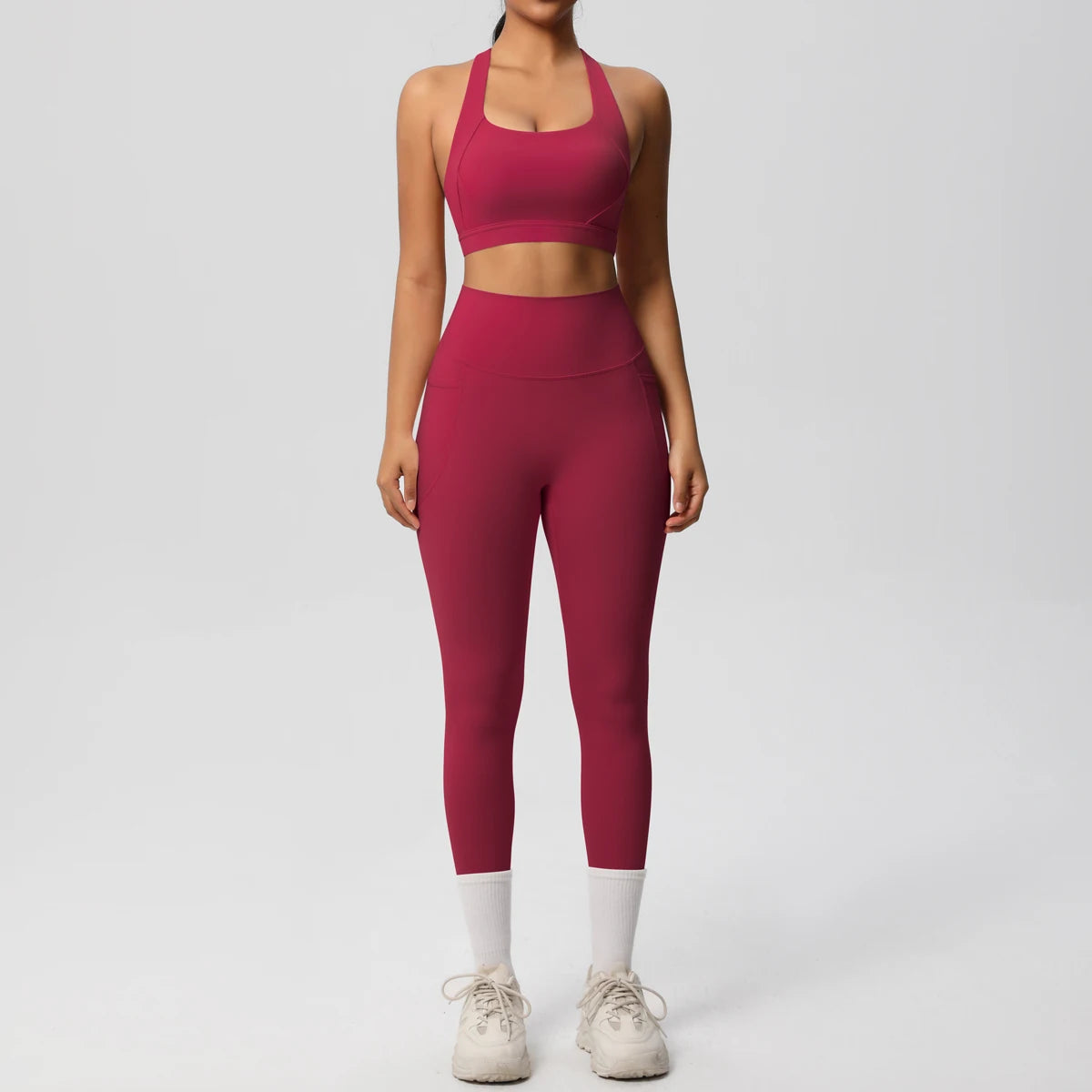 Yoga Suit Sports Set Womens Sportswear Sports Women's Yoga Bra Tummy Control Slimming Booty Leggings Women's Tracksuit