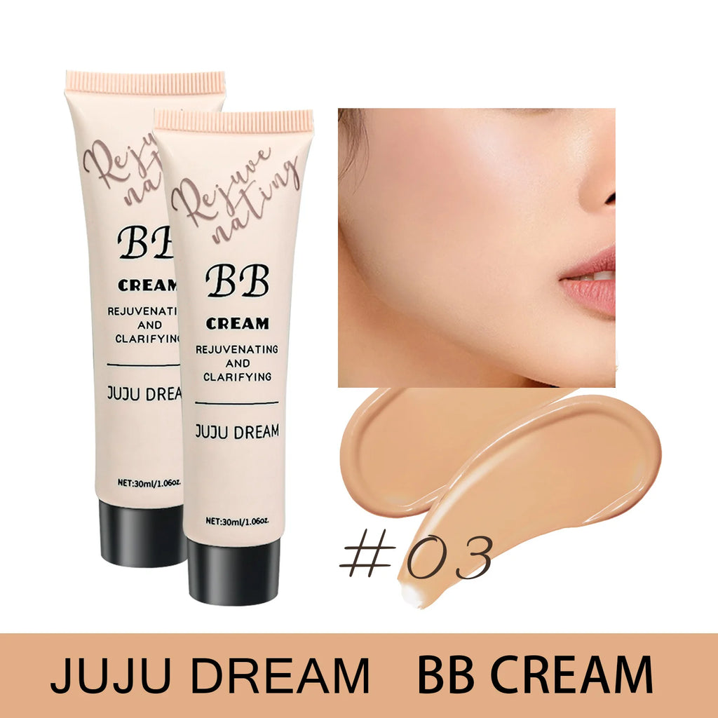 3-in-1 BB Cream -Full Coverage Concealer, Waterproof & Smooth Texture, Daily Makeup Base for Flawless Skin