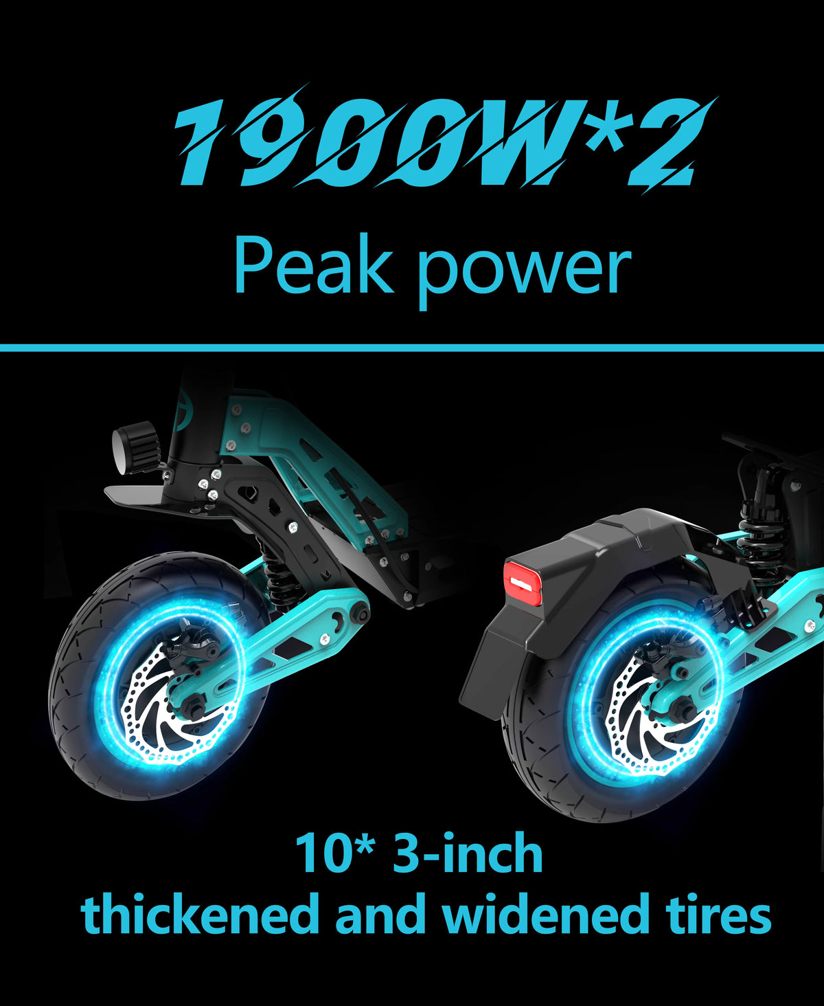 Single Motor 1000W Dual-Motor 2-Wheel Foldable Electric Scooter 50Km/h Powerful E-Scooter for Adults with 10-Inch Off-Road Tire