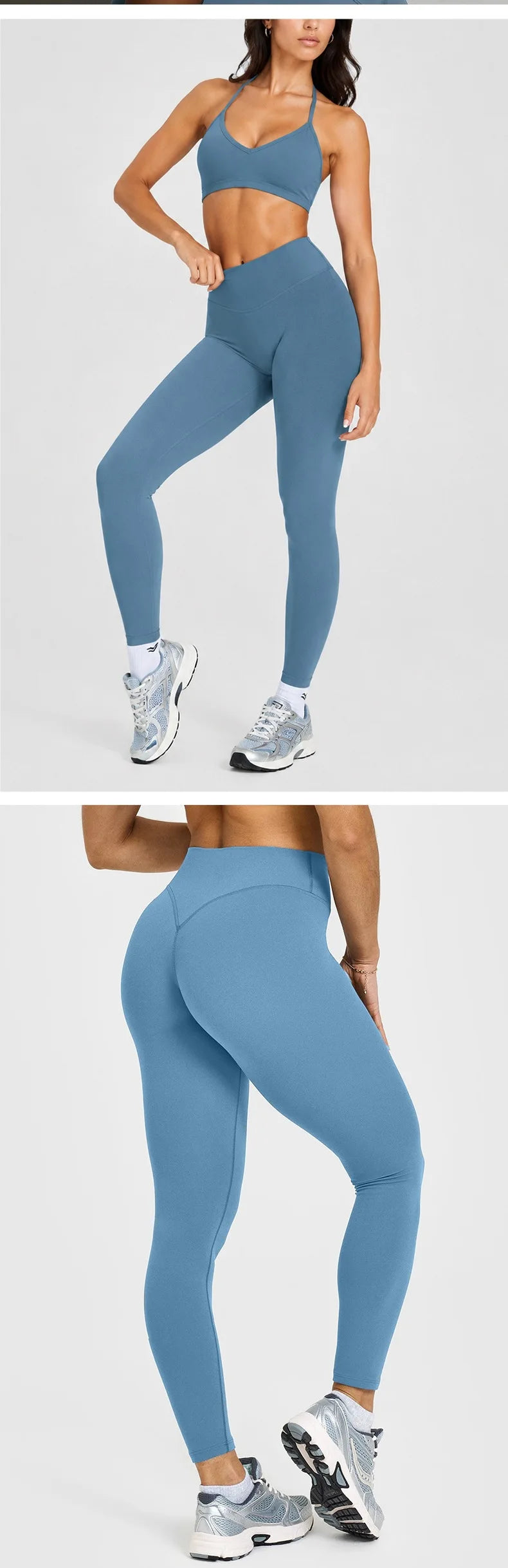 2PCS Women Yoga Set Solid Color Beautiful Back Hanging Neck Bra with Chest Pad Quick-Dry Fitness Running Shorts Yoga Set