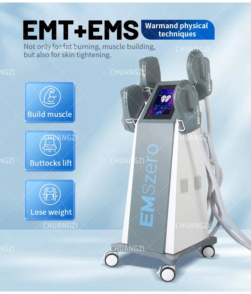 EMSZERO PRO 6500W NEO EMSzero15T EMS+EMT/RF Slimming Machine Nova Body Sculpting EMS Pelvic Muscle Stimulator Salon