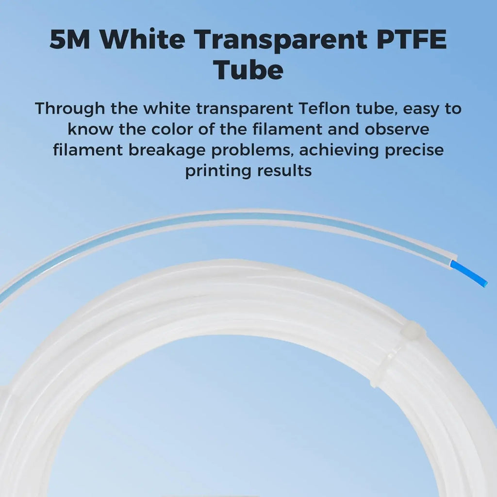 Official PTFE Tube 2.5mm ID 4mm OD, for Bambu Lab X1/ X1C/ P1P/ P1S/ A1/ A1 Mini, Creality K1 Max/Ender 3 V3 3D Printer.